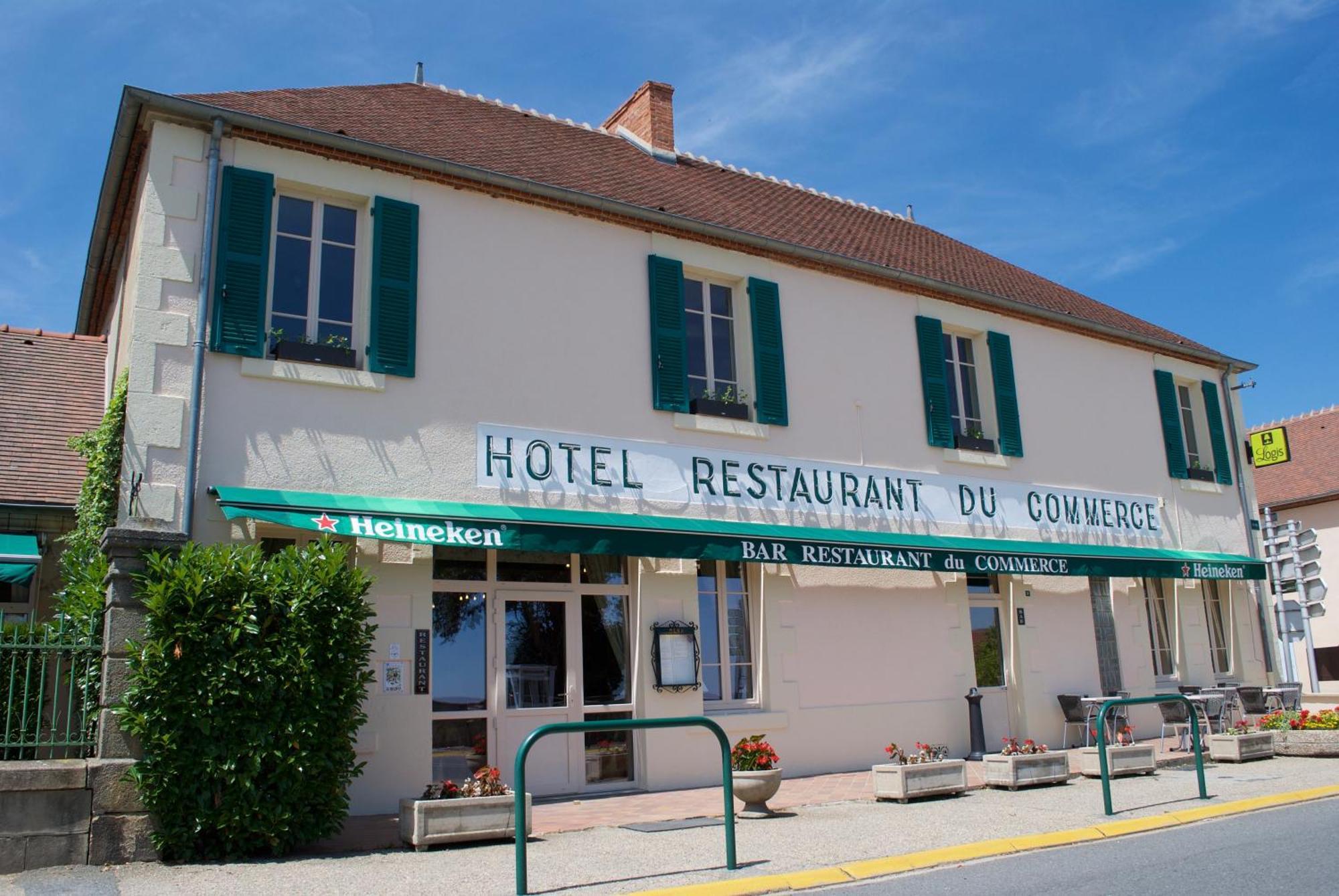 Hotel Restaurant Bar Du Commerce - Kb Hotel Group Tronget Kültér fotó
